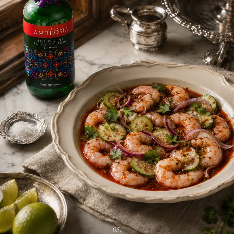 Aguachile rojo de camaron
