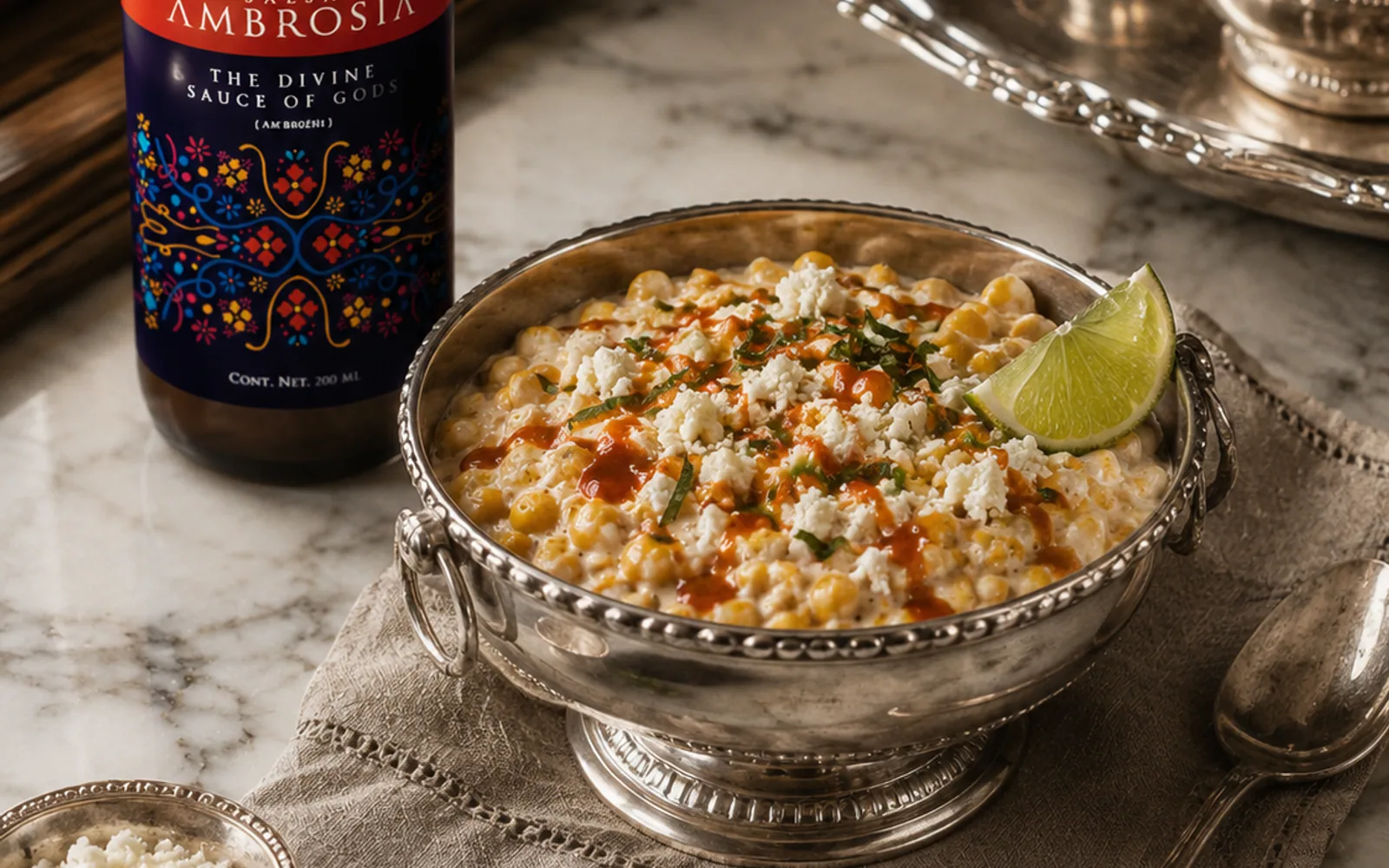 Esquites cremosos con AMBROSIA