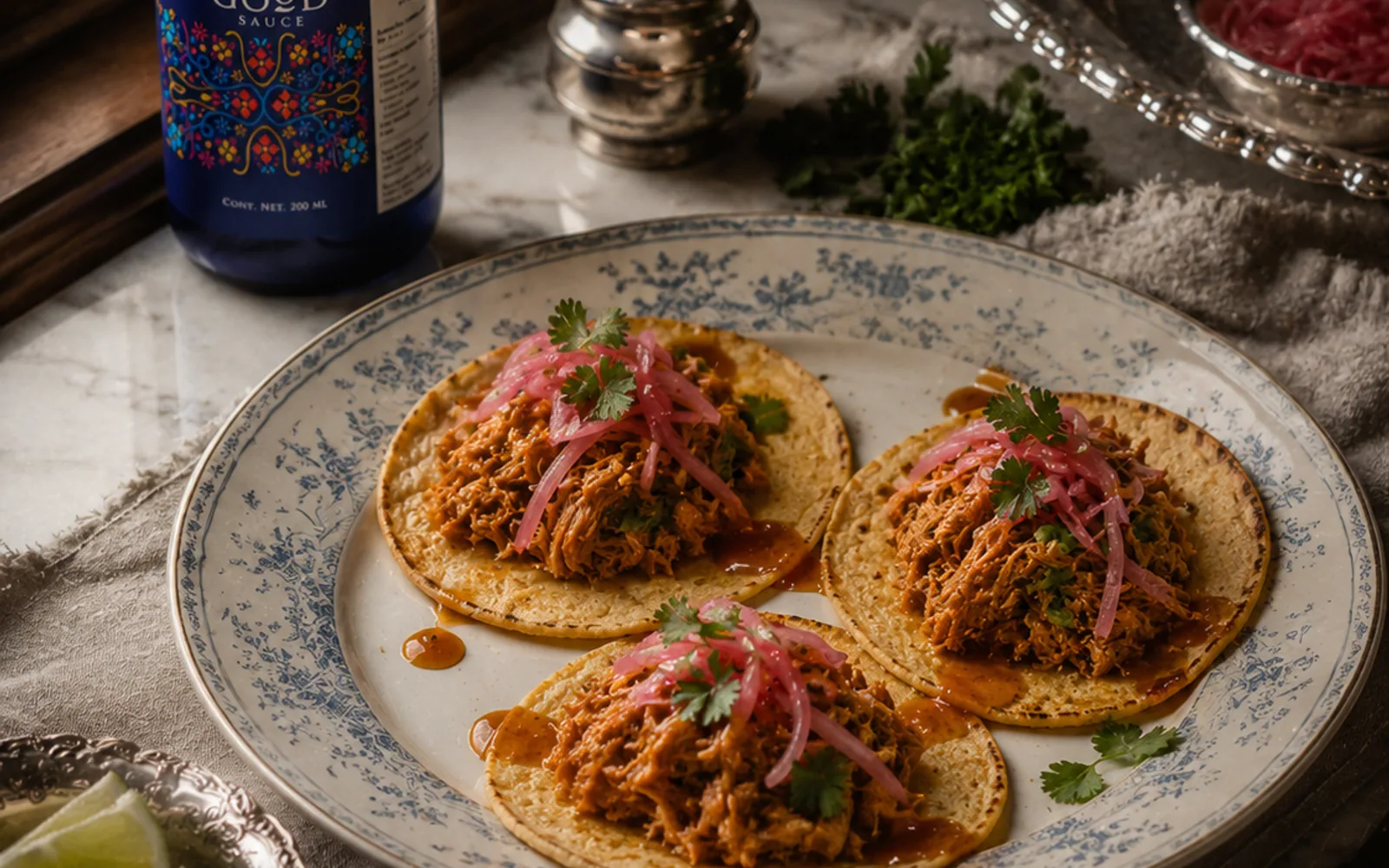 Tacos de cochinita con AMBROSIA