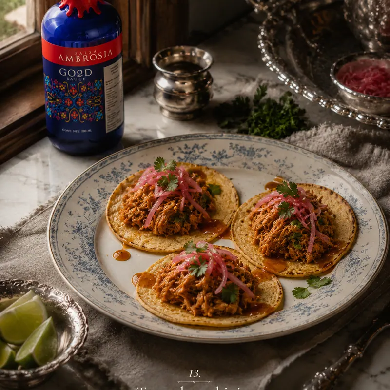 Tacos de cochinita con AMBROSIA